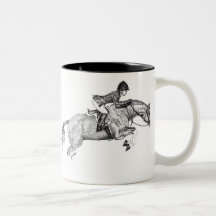 Hunter Pony Pointillism Coffee Mug