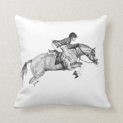 Hunter Pony Pointillism Pillow