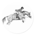 Hunter Pony Pointillism Sticker