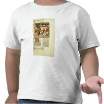 Hunters feasting before the stag hunt tee shirts