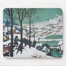 Hunters in the Snow by Bruegel Mousepad