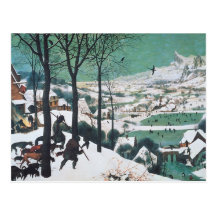 Hunters in the Snow by Bruegel Post Card