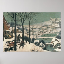 Hunters in the Snow - january, 1565 Posters
