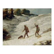 Hunters in the Snow or The Poachers Post Card