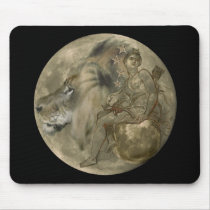 Hunter's Moon Mousepad by Jaenne Hunter's Moon Mousepad