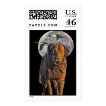 Hunters Moon Postage Stamp