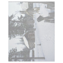 Hunter's shelter, Siberia Winter Custom Letterhead