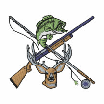 Hunting and Fishing Logo Embroidered Jacket