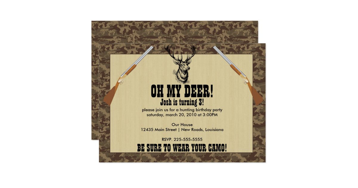 Hunting Birthday Card | Zazzle