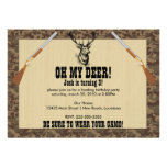 Hunting Birthday Personalized Announcements