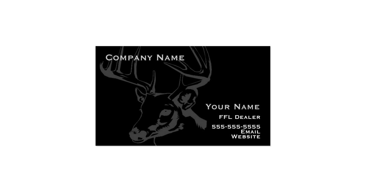 Hunting business card Zazzle