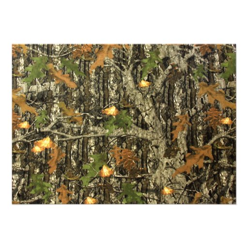 Hunting Camo Baby Boy Shower Invitation