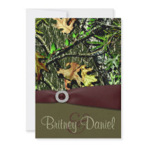 Hunting Camo Wedding Invitations