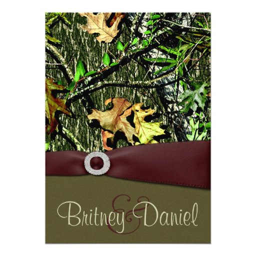 Hunting Camo Wedding Invitations