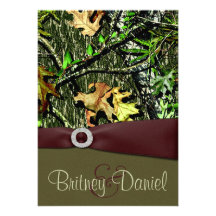 Hunting Camo Wedding Invitations