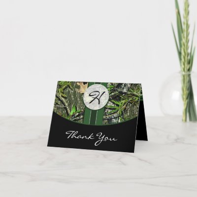 Camo Wedding Decorations on Hunting Camo Wedding Thank You Cards   Horizontal From Zazzle Com