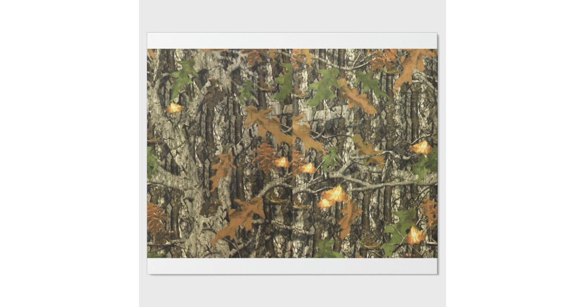 Hunting Camo Wrapping Paper Zazzle