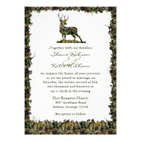 Hunting Camouflage wedding invitation