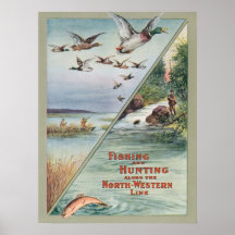 Hunting-Fishing Poster