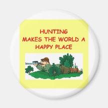 hunting fridge magnet