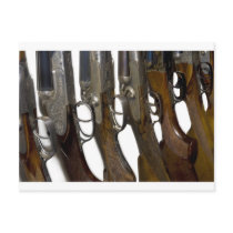 hunting guns post cards