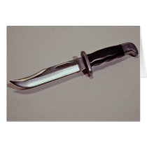 Hunting knife greeting cards