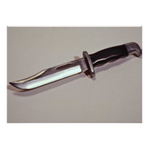 Hunting knife personalized invitation
