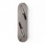 Hunting knife skateboard decks