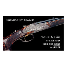 Hunting rifle business card 2