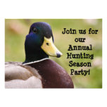 Hunting Season Duck Invitation invitations