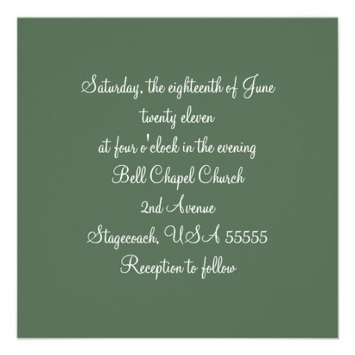 Hunting Theme Antlers and Camo Wedding Invitation