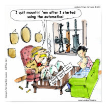 Hunting With Automatics Funny Poster
