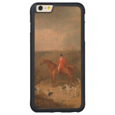 Hunting With Dogs and Horse Famous Oil Painting Carved® Maple iPhone 6 Plus Bumper