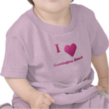 Huntington Beach -- Hot Pink Tee Shirts