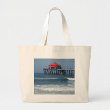 Huntington Beach Pier Calif. Beach Bag