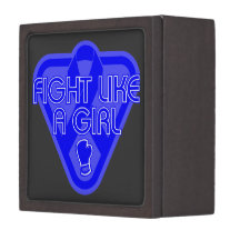 Huntington Disease Fight Like A Girl Glove Premium Jewelry Box