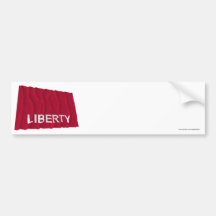 Huntington Waving Flag Bumper Sticker