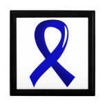 Huntington's Disease Blue Ribbon 3 Jewelry Boxes