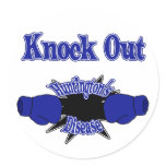 Huntington's Disease Round Sticker