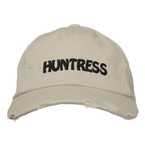 HUNTRESS EMBROIDERED HAT