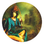 HUNTRESS ROUND STICKERS