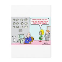 hunts and pecks computer postcards