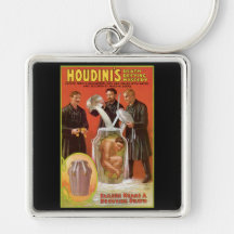 Huodini's Death Defying Mystery, 1908 Poster Keychains
