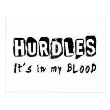 Hurdles It's in my blood Postcards