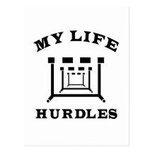 Hurdles My Life Post Card