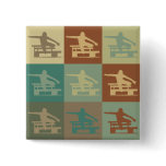 Hurdling Pop Art Pins
