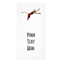 Hurdy Gurdy 3D Music Monkey 10 Personalized Photo Card