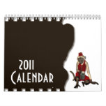 Hurdy Gurdy 3D Music Monkey 12 Wall Calendar