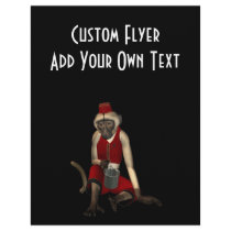 Hurdy Gurdy 3D Music Monkey 12 Flyer Design