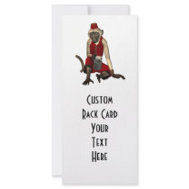 Hurdy Gurdy 3D Music Monkey 12 Rack Card Template